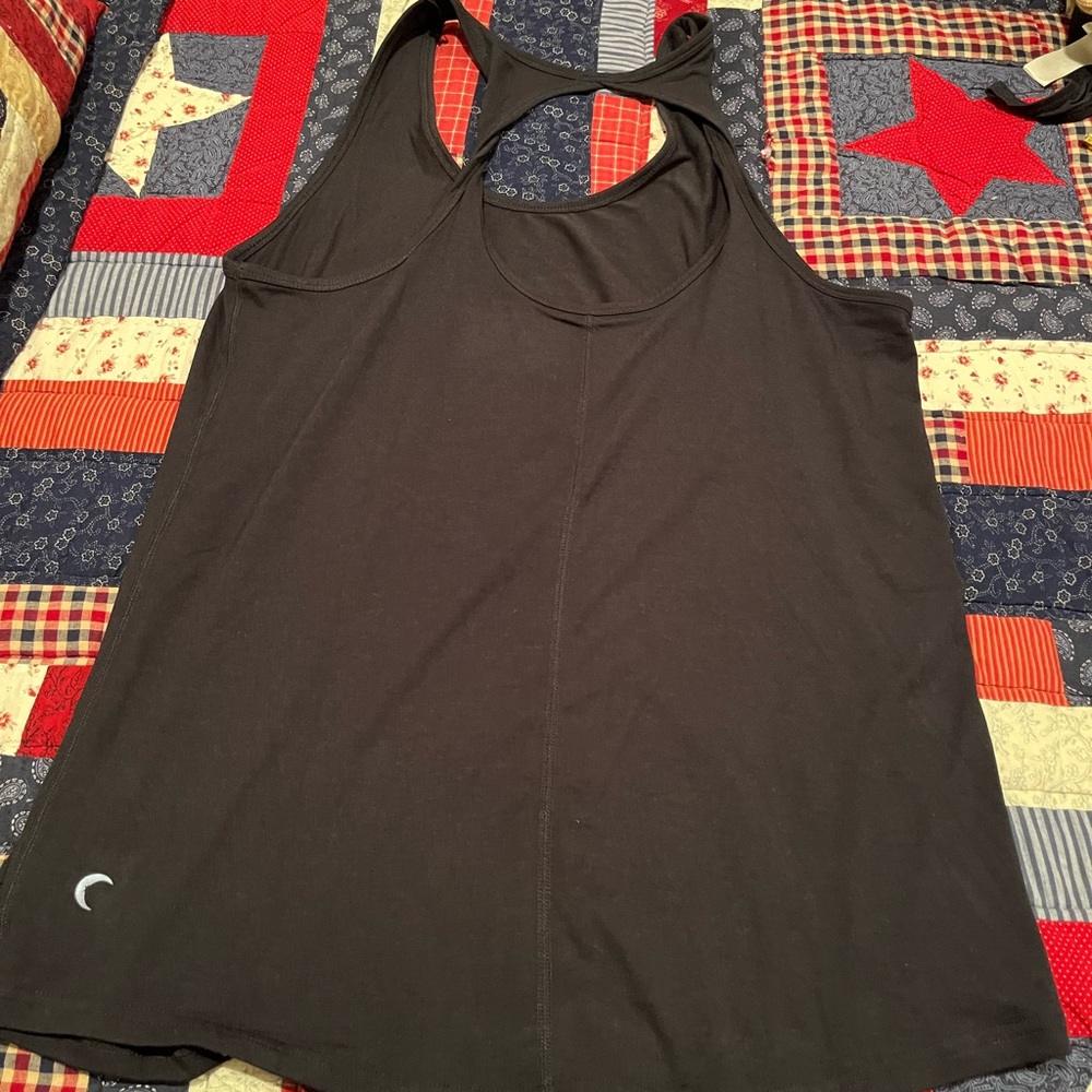 Zyia black twist tank XL